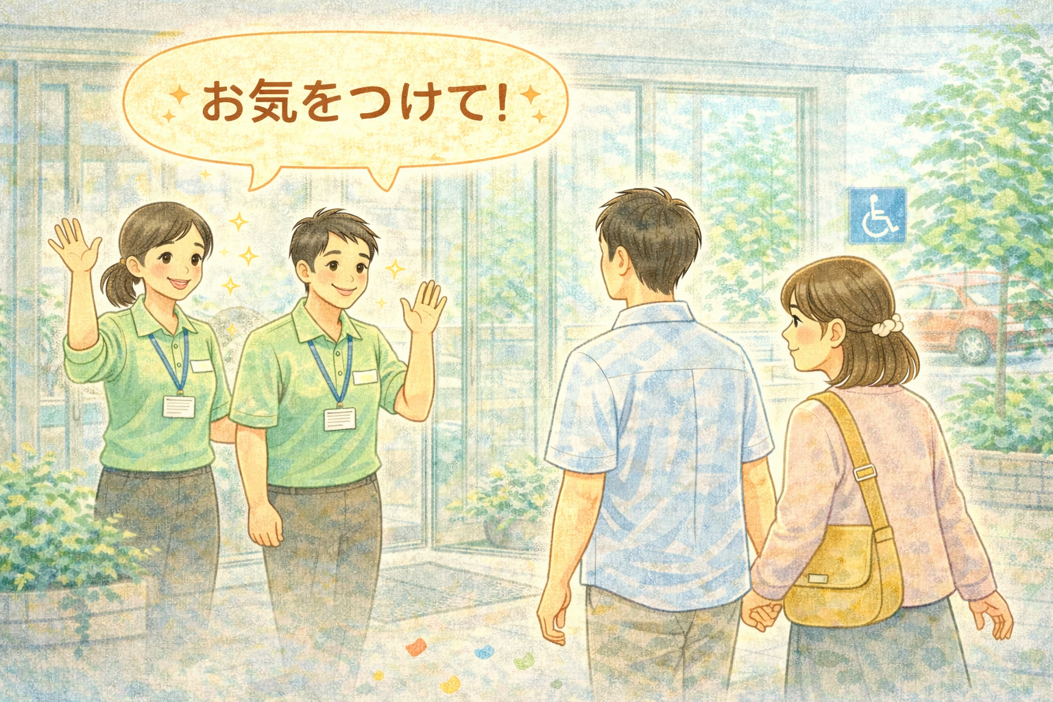 就労継続支援B型の在宅利用のイラスト